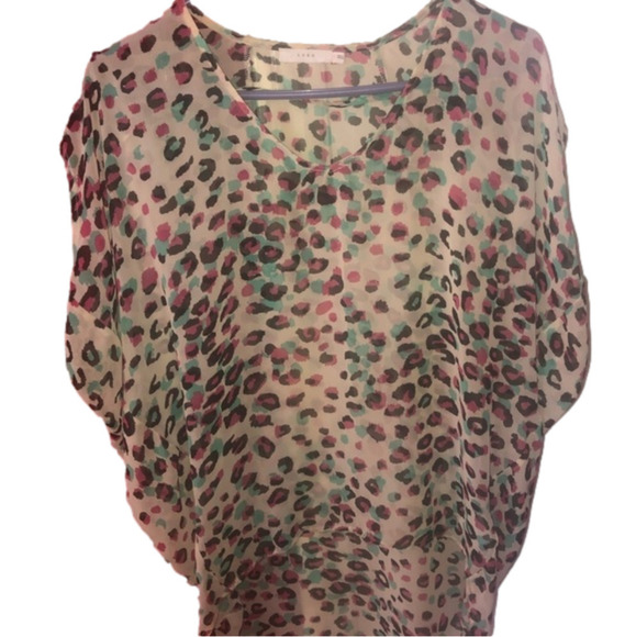 Lush 𝅺Brand Animal Print Oversized Top - Picture 5 of 5